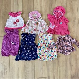 Girls 24 month carter crazy 8 & vintage summer lot